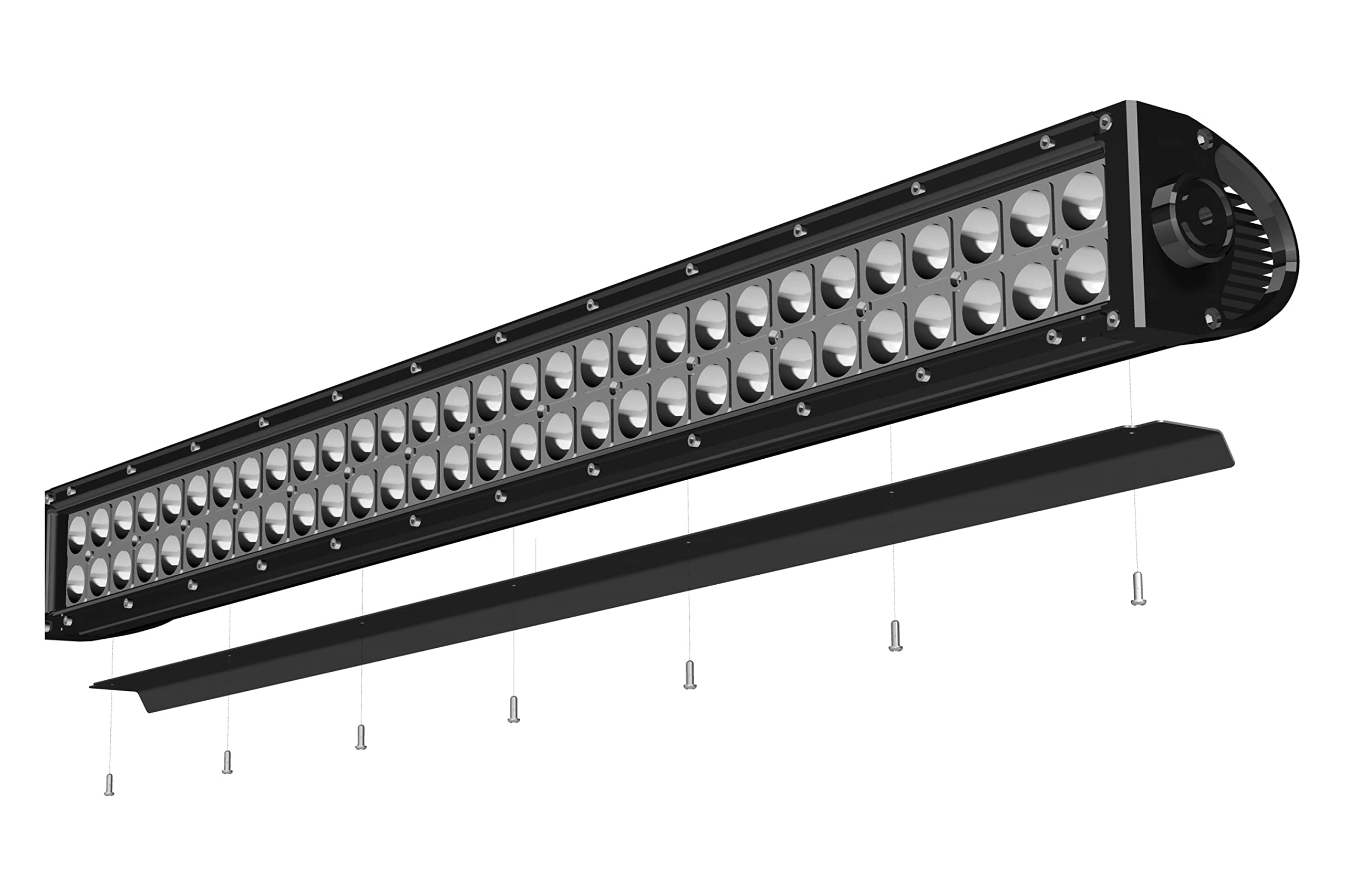 ZROADZ Black LED Light Bar Z330052S Noise Reducer 52" Wind Diffuser