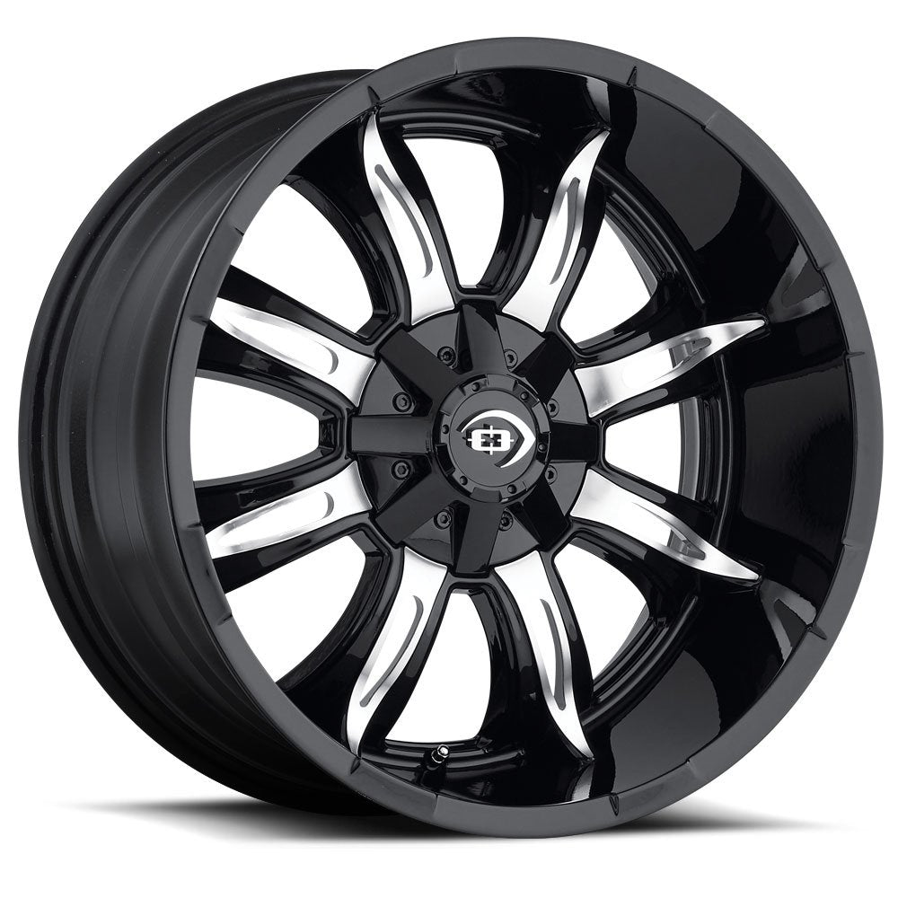 Gloss Black Machined Face Vision 423 Wheel Finish (20 x 10. inches /6 x 135 mm, -25 mm Offset)