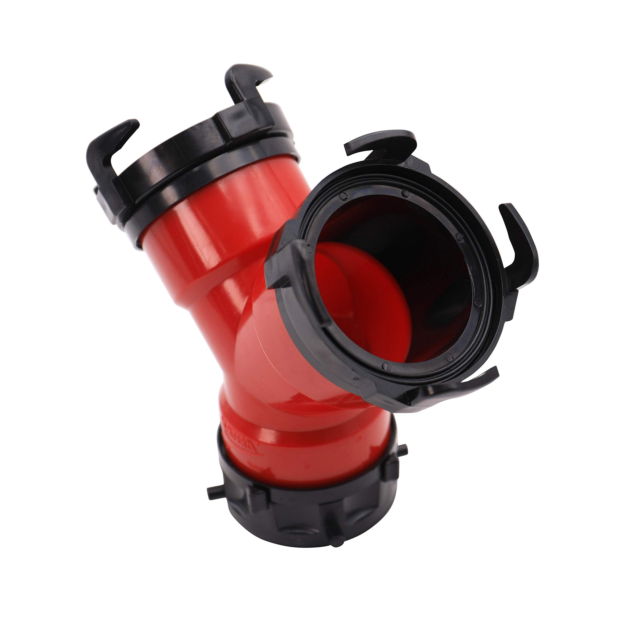3" Valterra F02-2030 Rotating RV Wye with Bayonet Fittings, Red