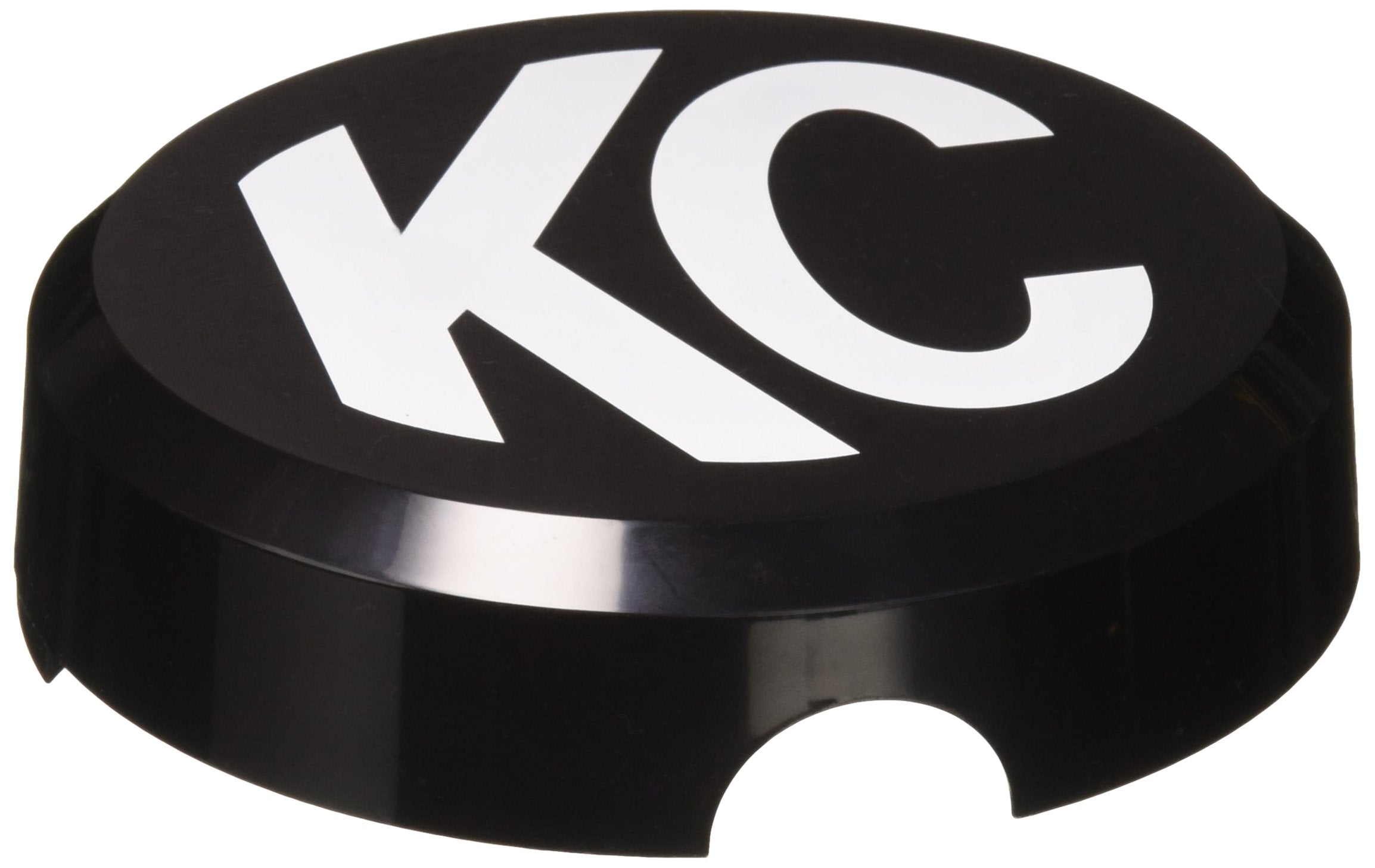 KC HiLiTES 6" Round Black Plastic Light Cover w/ White KC Logo - 5105 Single Cover