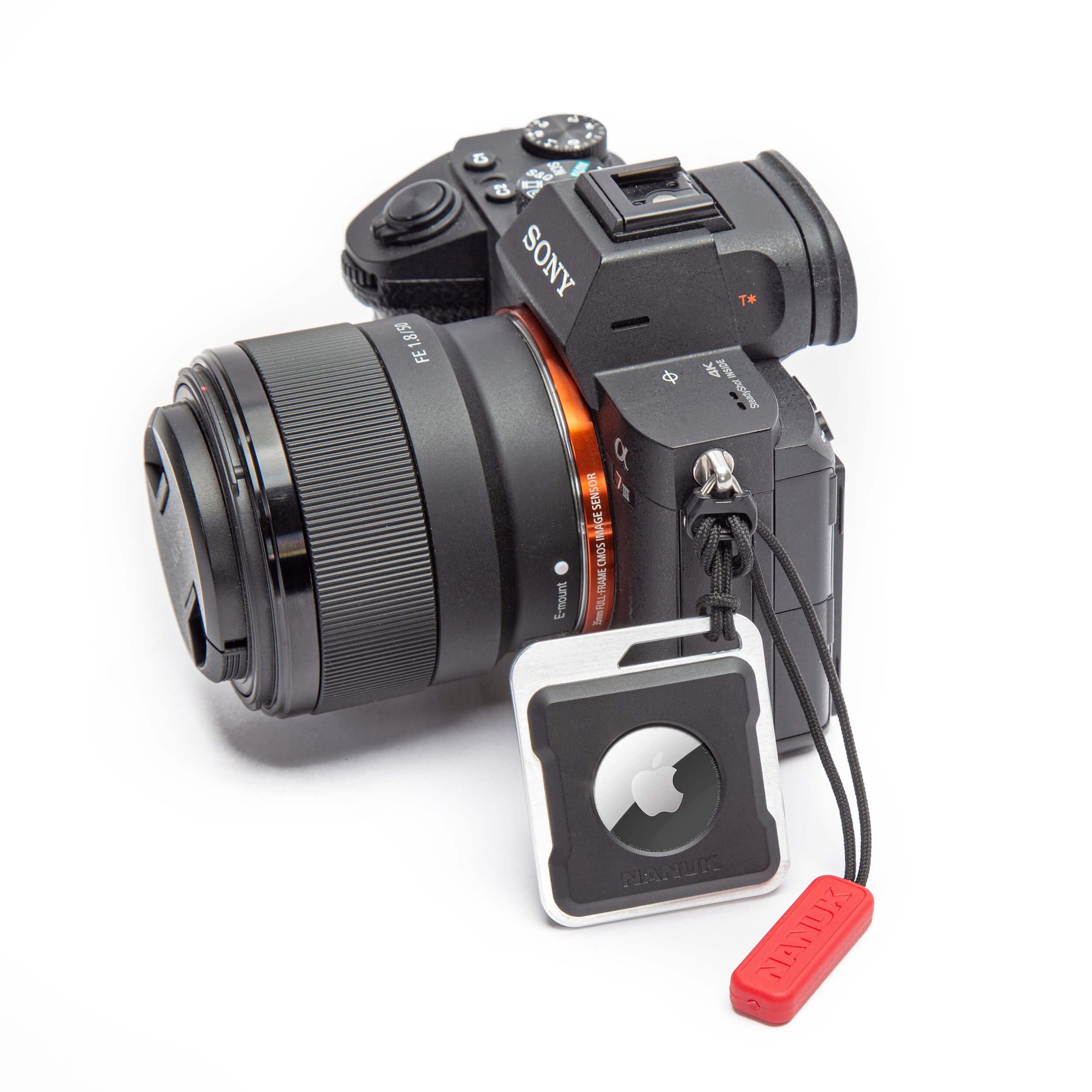 Airtag Holder Durable and Secure Nanuk, Attachable to Protective Cases, Backpacks, Luggage, Drones, Cameras, Keys, Electronics, Bikes, and Athletic Equipment (4 Mounting Options, Airtag Not Included)