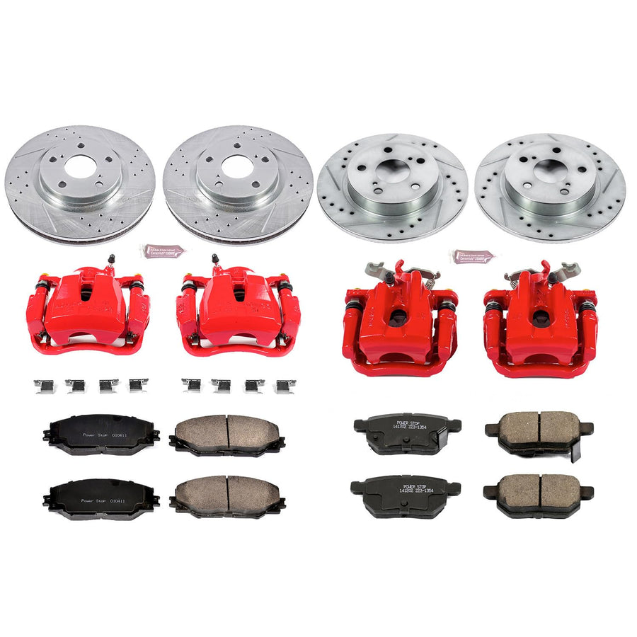 Power Stop Z23 Evolution Sport Brake Kit with Calipers For Chevy Silverado 1500 Escalade Tahoe GMC Sierra 1500 Yukon