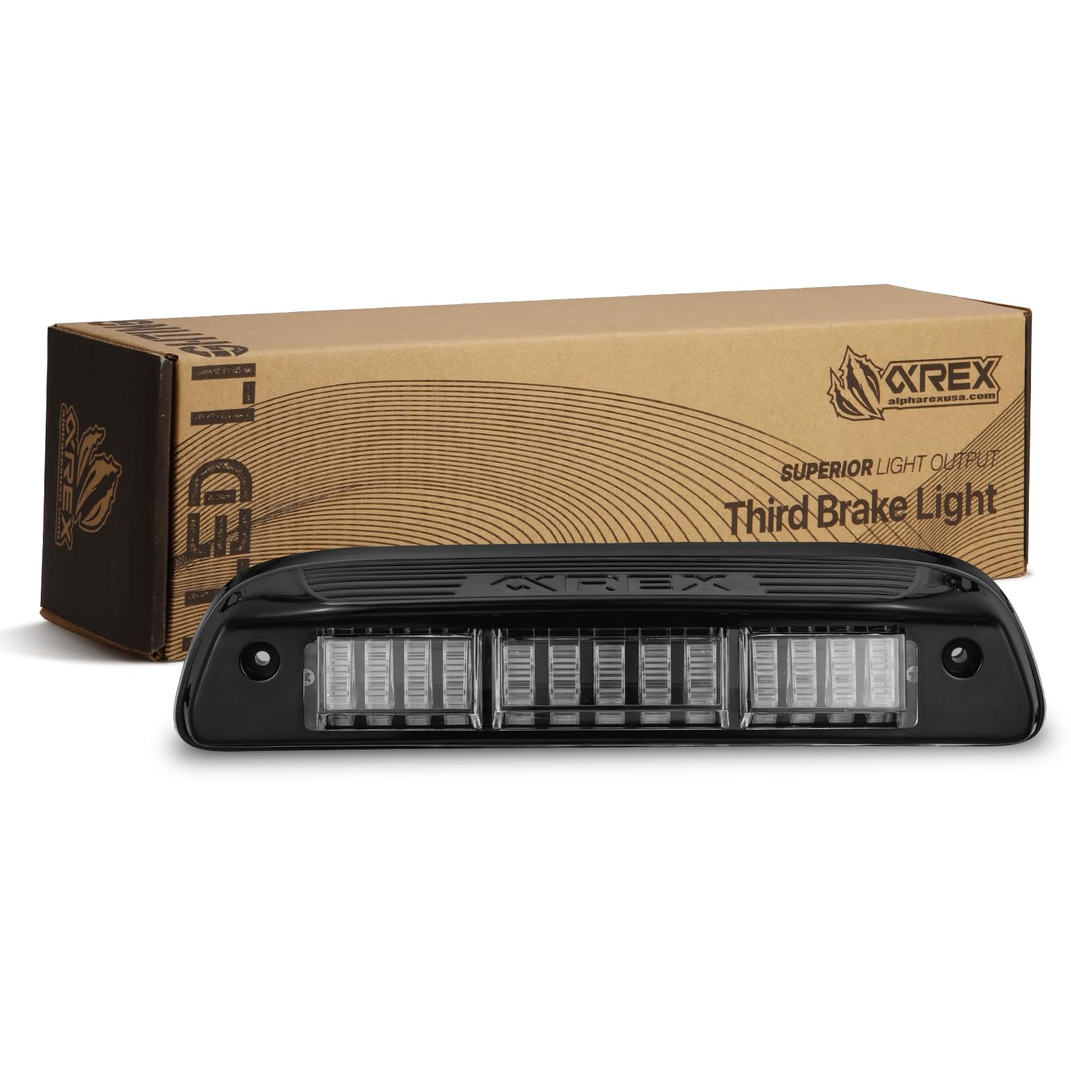 NOVA-Series Black AlphaRex Prismatic LED Third Brake Light for 05-15 Tacoma