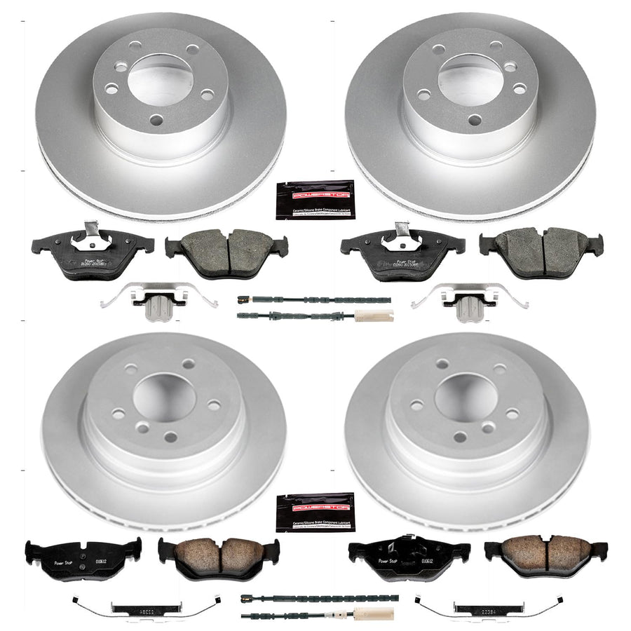 Power Stop Z23 Evolution Geomet Coated Brake Kit Front and Rear For BMW 328i xDrive 2011-2013 [Model Specific]