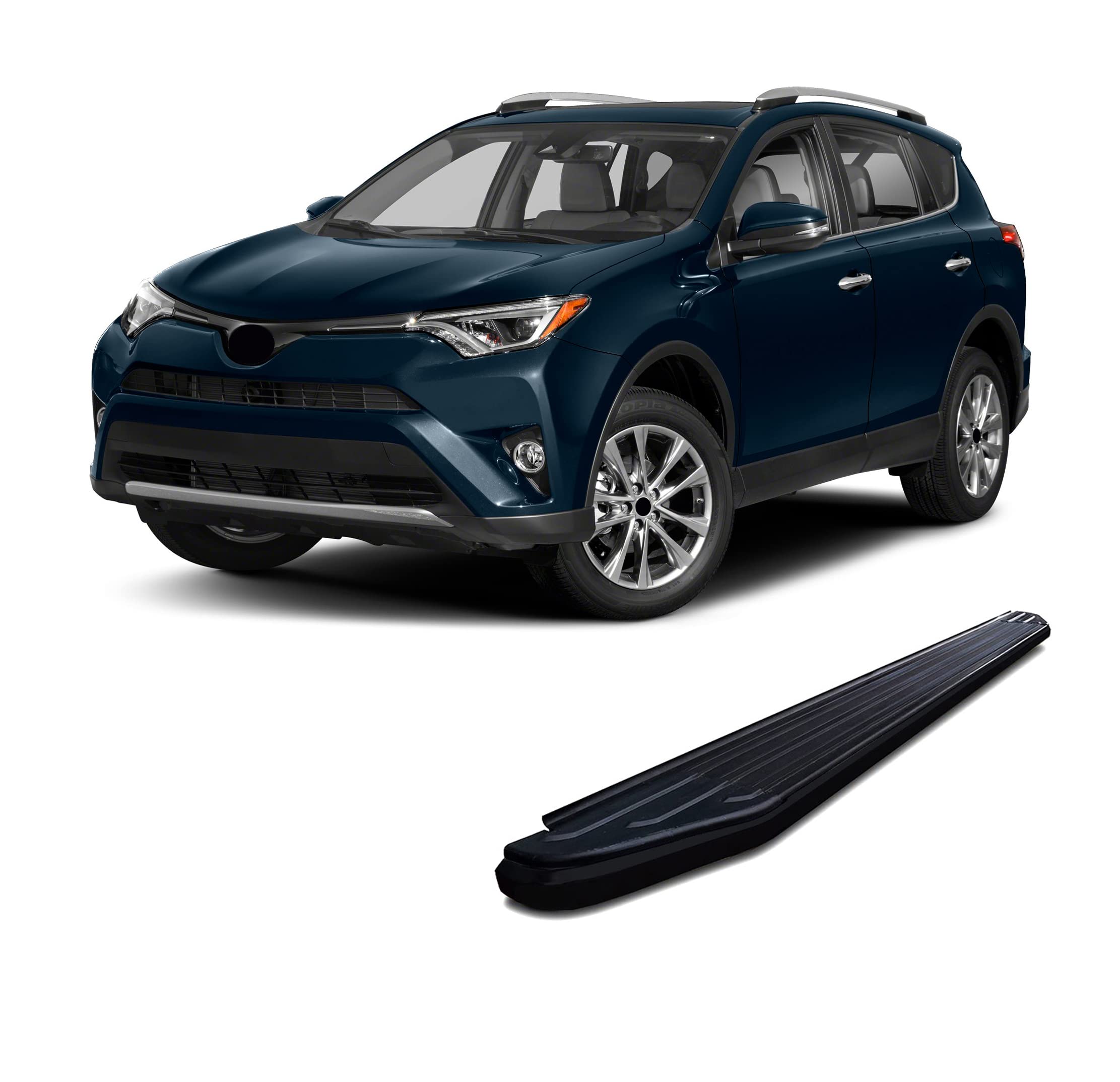 Peerless Black Horse Off Road Running Boards Compatible with 2006-2018 Toyota Rav4-PR-TYRABK