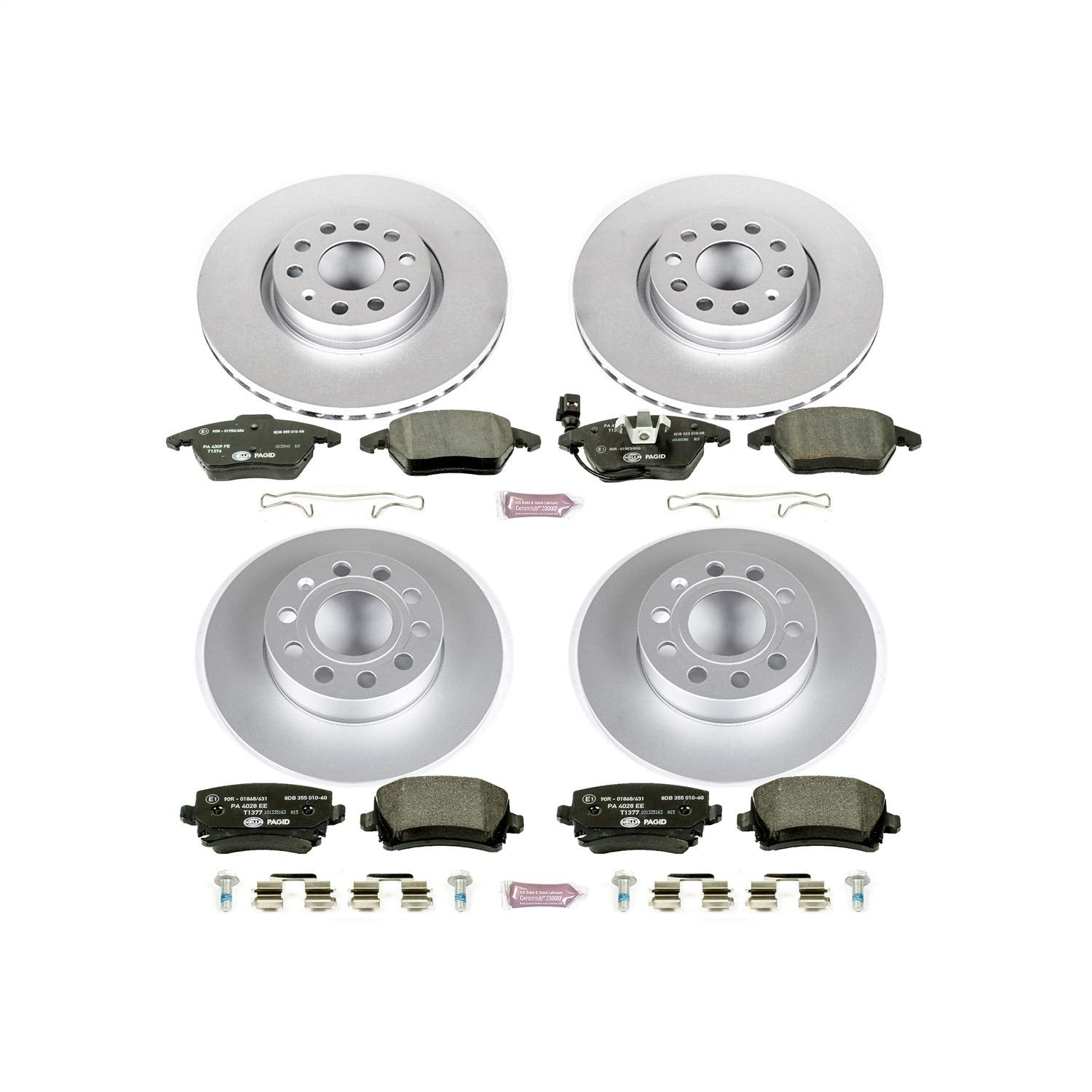 Euro-Stop Brake Kit Power Stop ESK5363 For Audi A3 2008, Volkswagen Jetta 2006-2010 [Model Specific]
