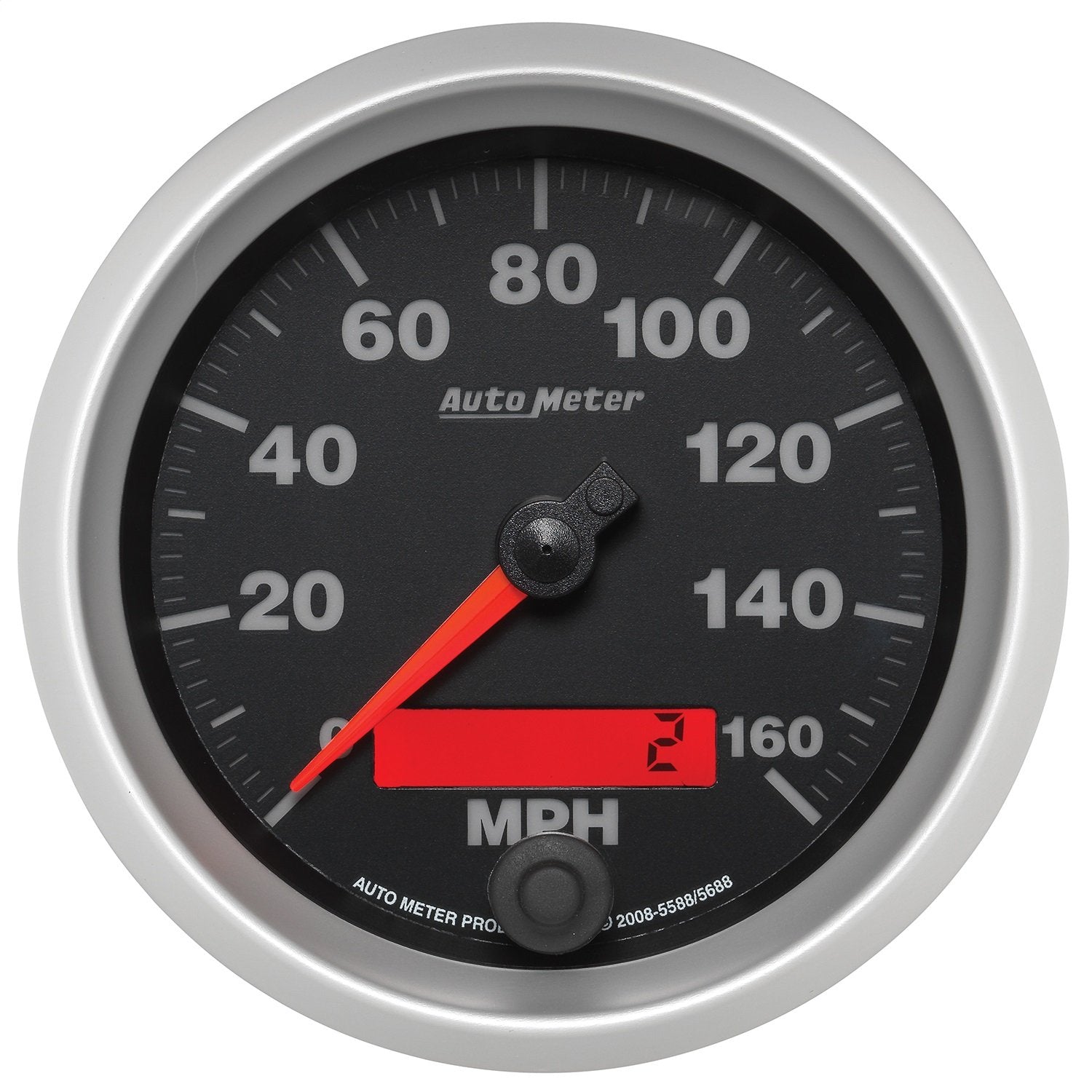 Auto Meter Elite Series 3-3/8" 160 mph In-Dash Programmable Electric Speedometer