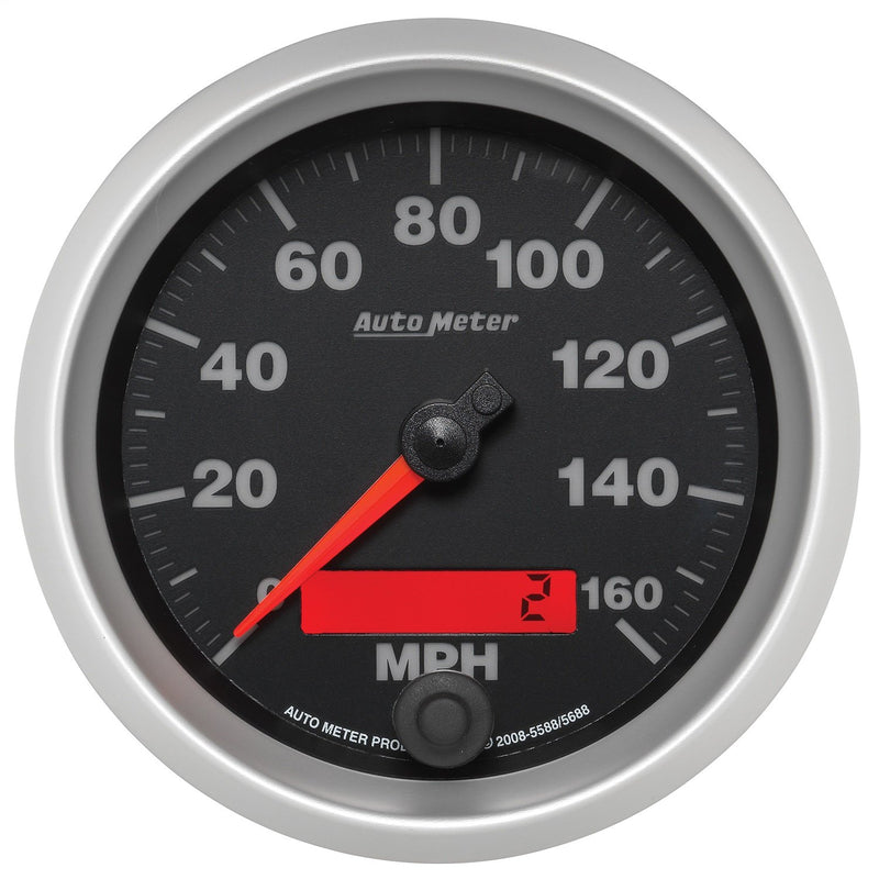 Auto Meter Elite Series 3-3/8" 160 mph In-Dash Programmable Electric Speedometer
