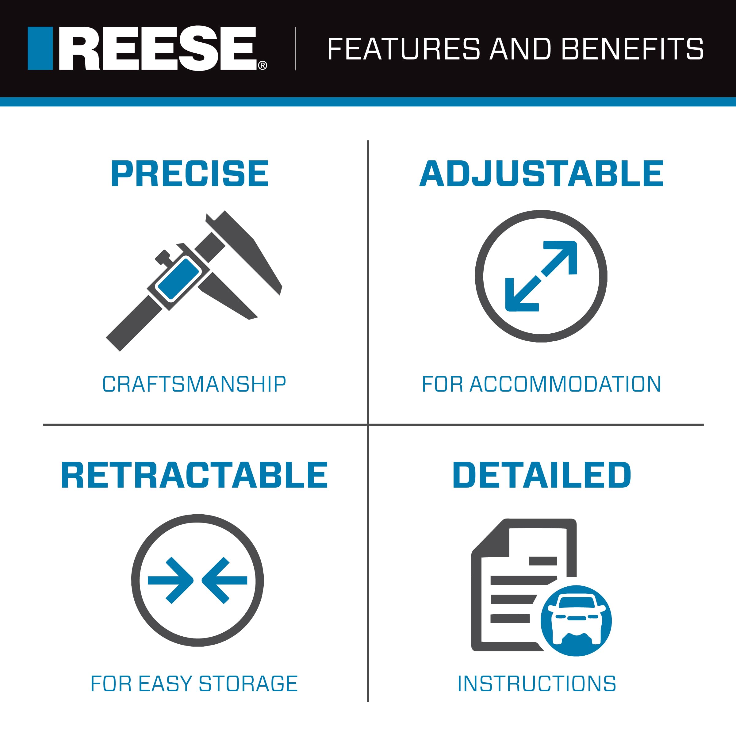 REESE Pro Series Utility Trailer Jack EJ10000101, Side Mount, 1,000 lbs. Lift Capacity, Sidewind, Bolt-On, 10 Inch Travel