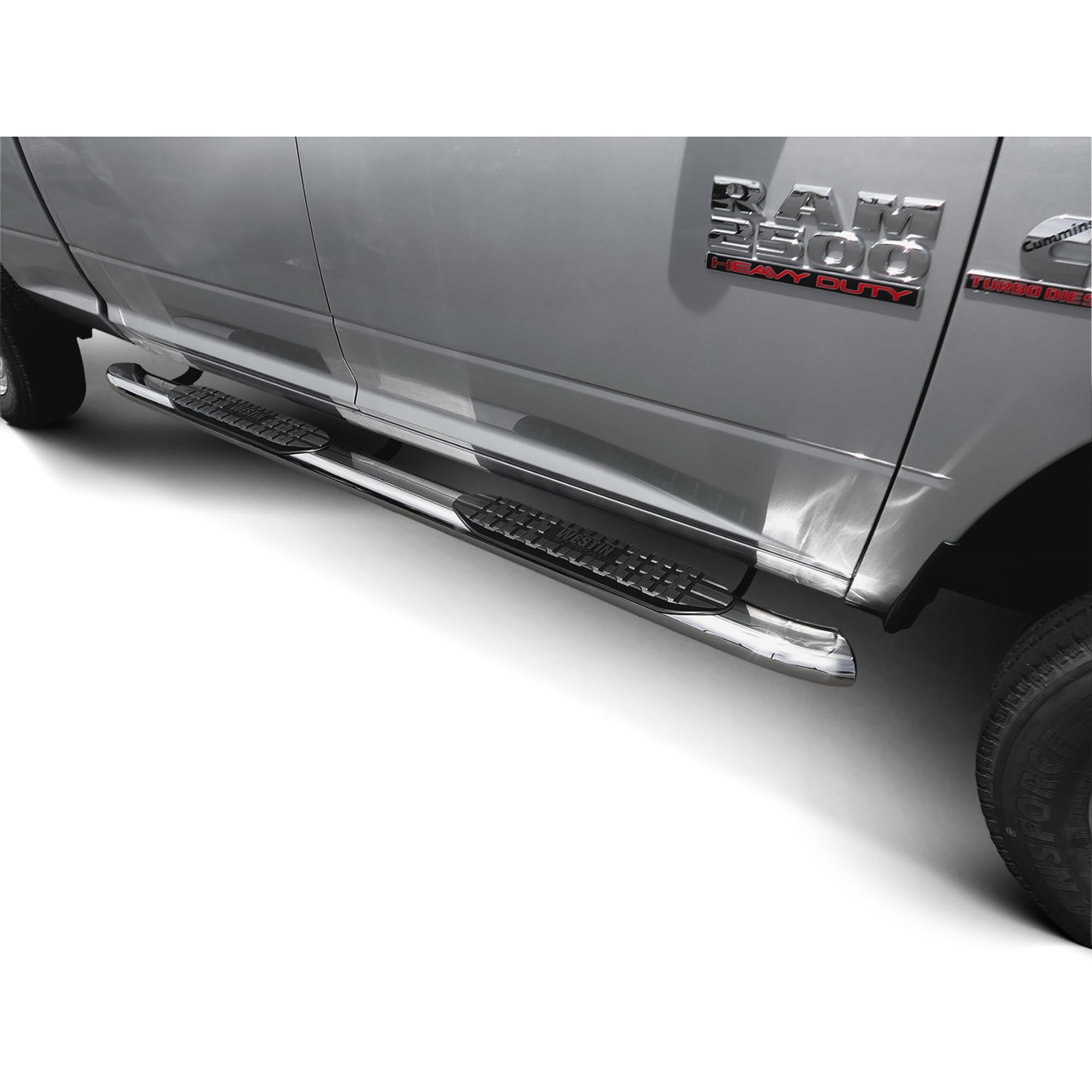 PRO TRAXX 5 Oval Nerf Bars Westin fits 2009-2018 Ram 1500 2019-2024 Ram 1500 Classic 2010-2025 2500 3500 Crew Cab Polished Pair