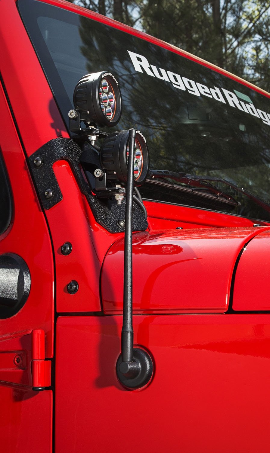 Rugged Ridge Antenna Reflex for Jeep Wrangler/Gladiator | 17212.10 | Fits 2007-2025 Jeep Wrangler Jk/JL; 2020-2025 Jeep Gladiator JT