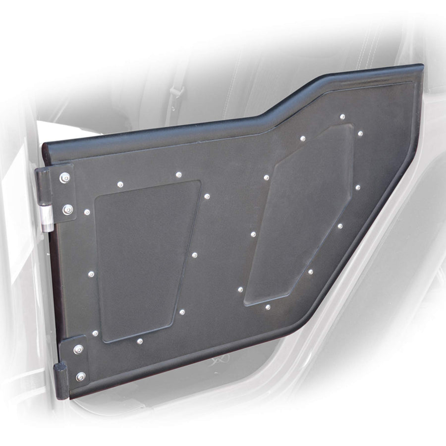 Rock Doors | DV8 Offroad | Compatible for 2007-2017 Jeep Wrangler JK | Rear Doors | Black Finish