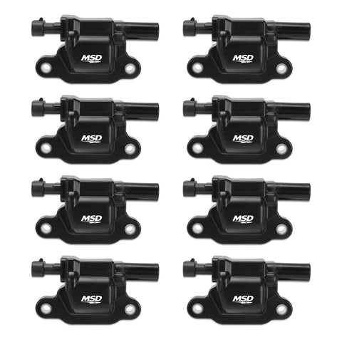 Blaster LS Series MSD 826583 Ignition Coils, Red, 8-Pack