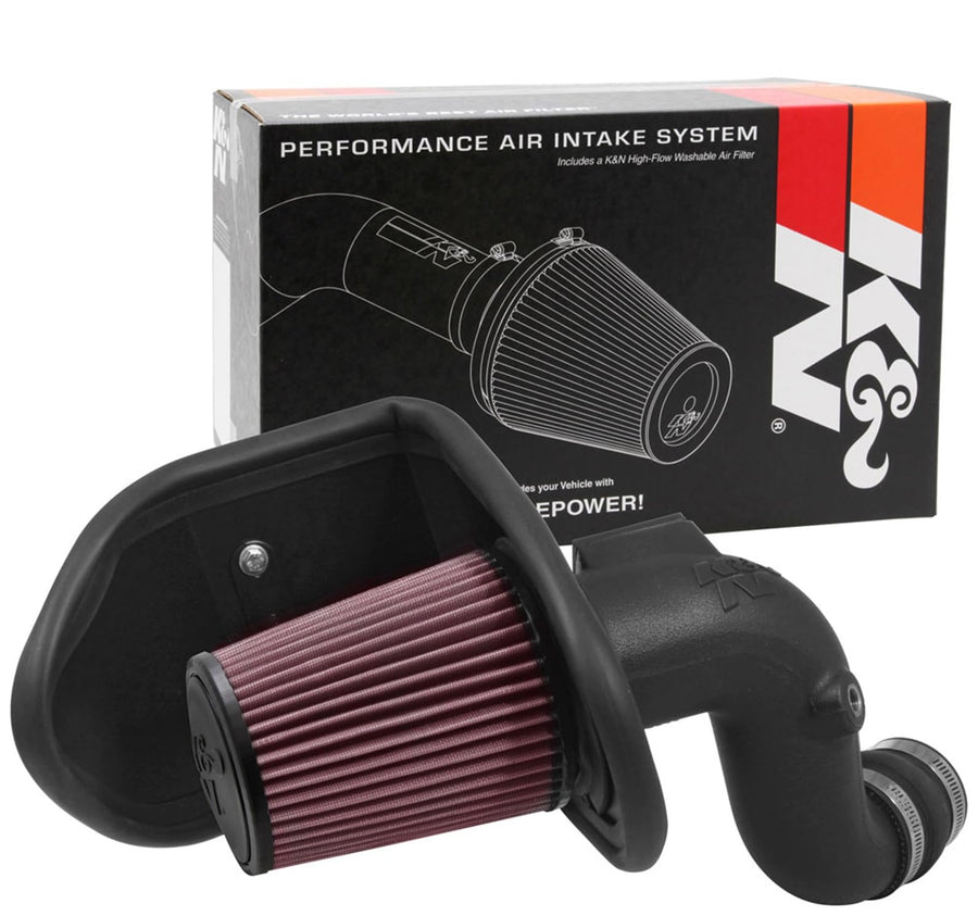 Cold Air Intake Kit K&N: Increase Acceleration & Engine Growl, Guaranteed to Increase Horsepower up to 16HP: Compatible with 2.0L, L4, 2016-2018 Chevy/Opel (Malibu, Insignia B), 63-3097