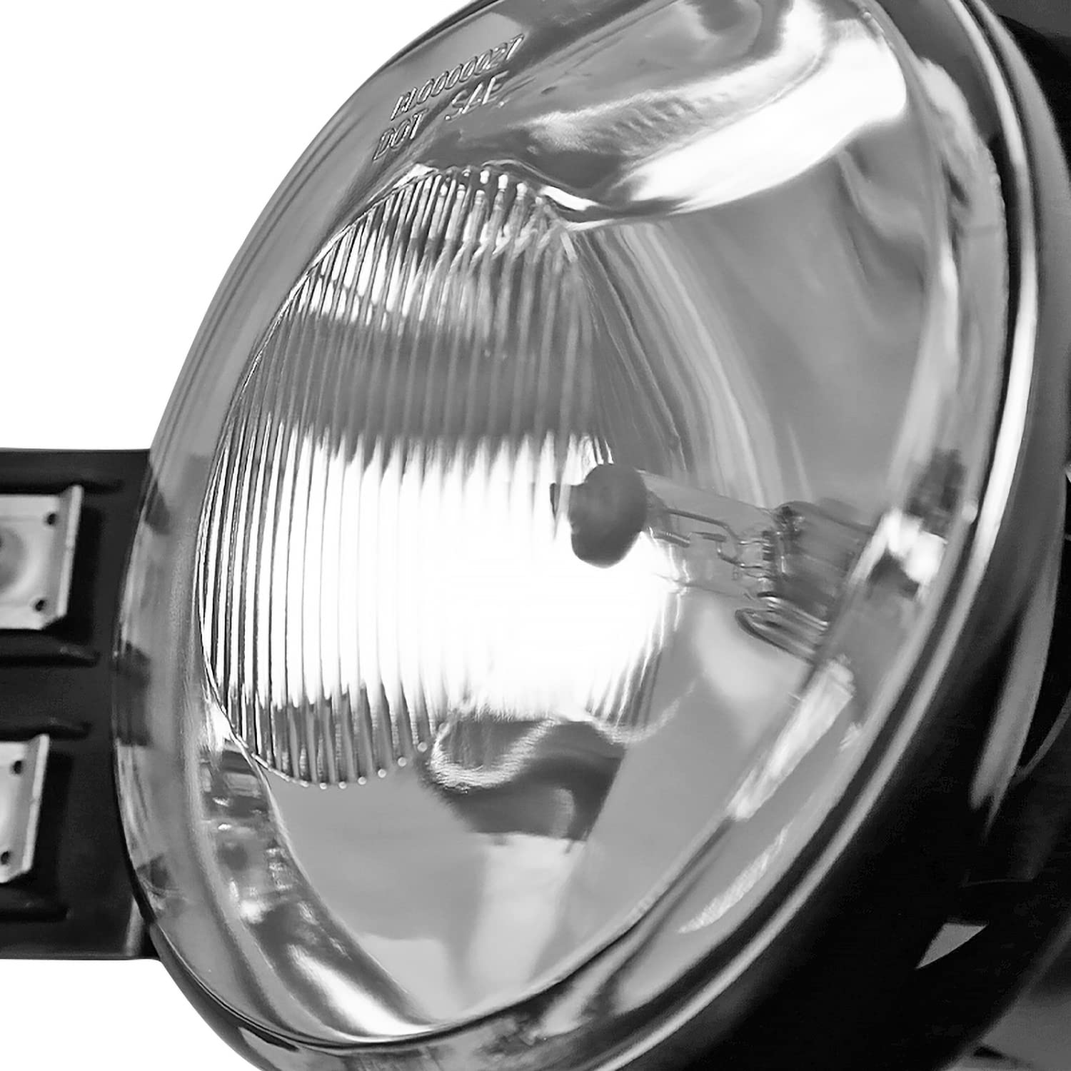 Clear Spec-D Tuning Front Bumper Driving Lamps Fog Lights Compatible with Dodge Ram 1500 2500 3500 2002-2008 L+R Pair Assembly