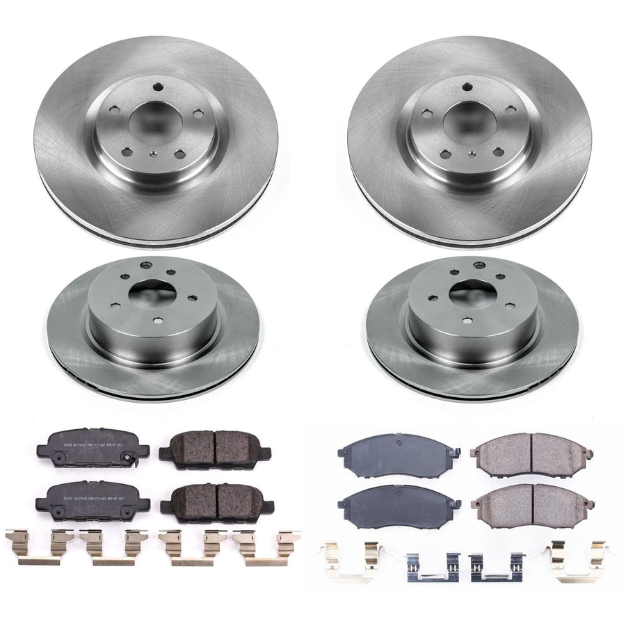 Power Stop Front & Rear KOE8060 Stock Replacement Brake Kit