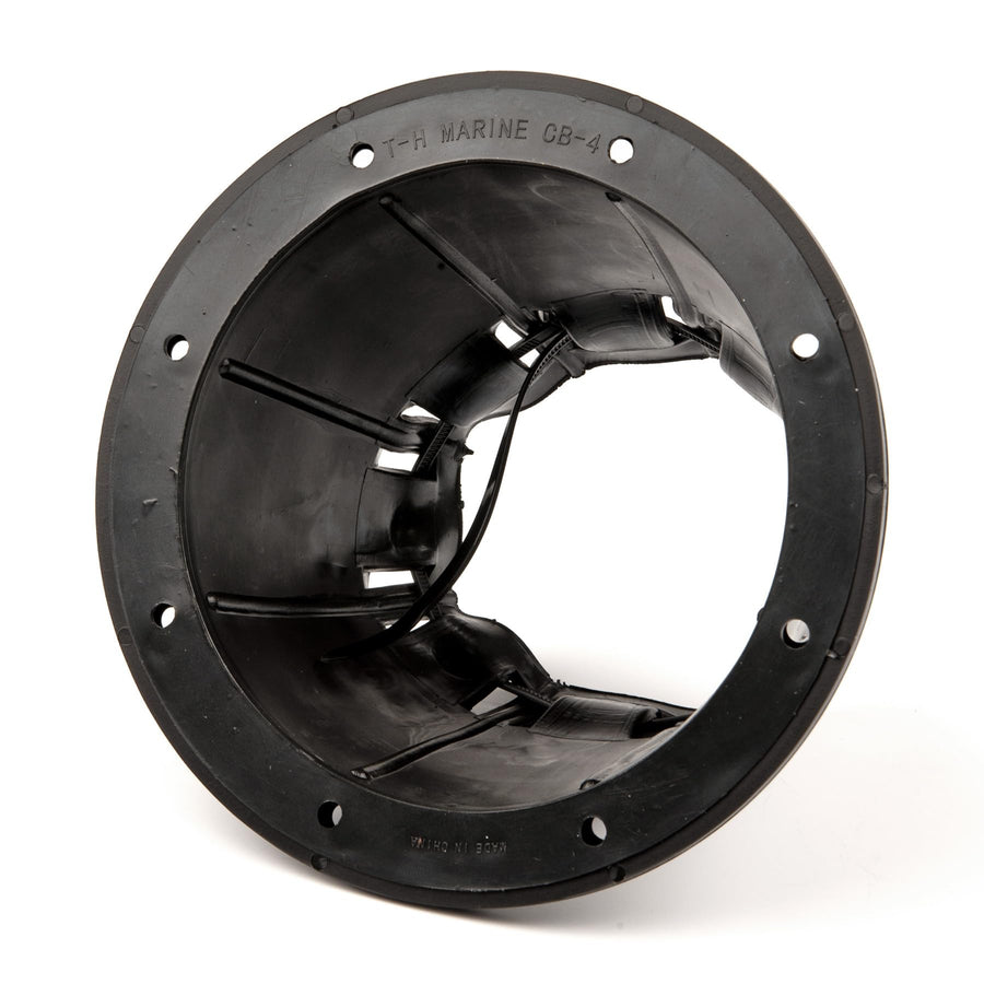 Marine Cable Boot T-H Marine - 4.5", Black Durable Waterproof Vinyl Cable Protector with Reinforcing Ring for Easy Installation, UV Resistant, Secure Fit for Boat Wiring Solutions