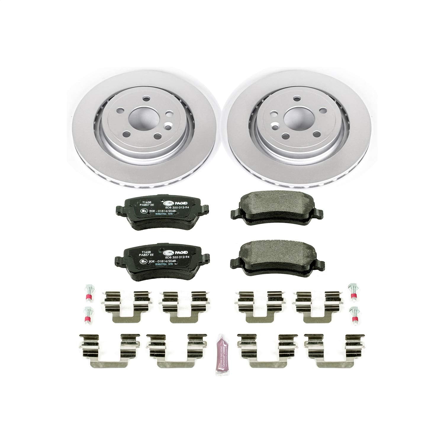 Power Stop Rear ESK4702 Euro-Stop Brake Kit For Volvo S60 2011-2018, Volvo S80 2007-2016, Volvo V60 2015-2018, Volvo XC70 2008-2016 [Model Specific]