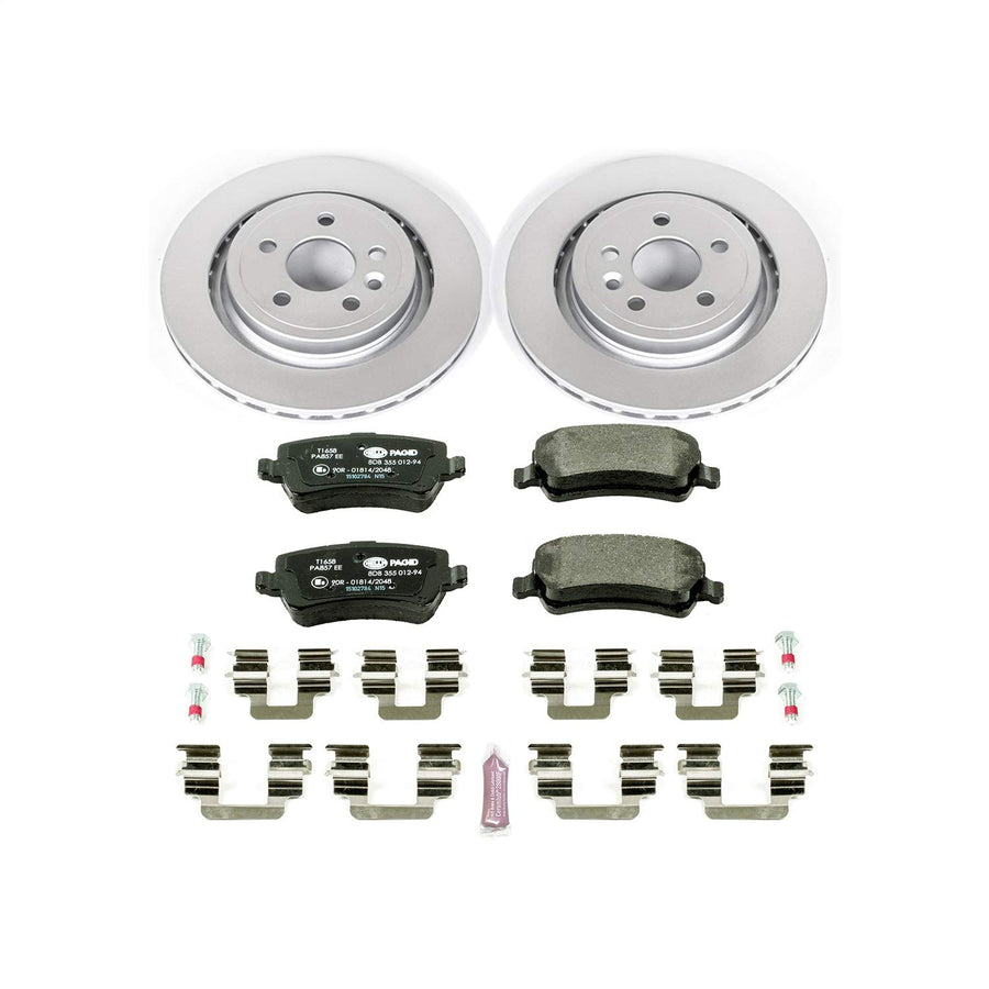 Power Stop Rear ESK4702 Euro-Stop Brake Kit For Volvo S60 2011-2018, Volvo S80 2007-2016, Volvo V60 2015-2018, Volvo XC70 2008-2016 [Model Specific]