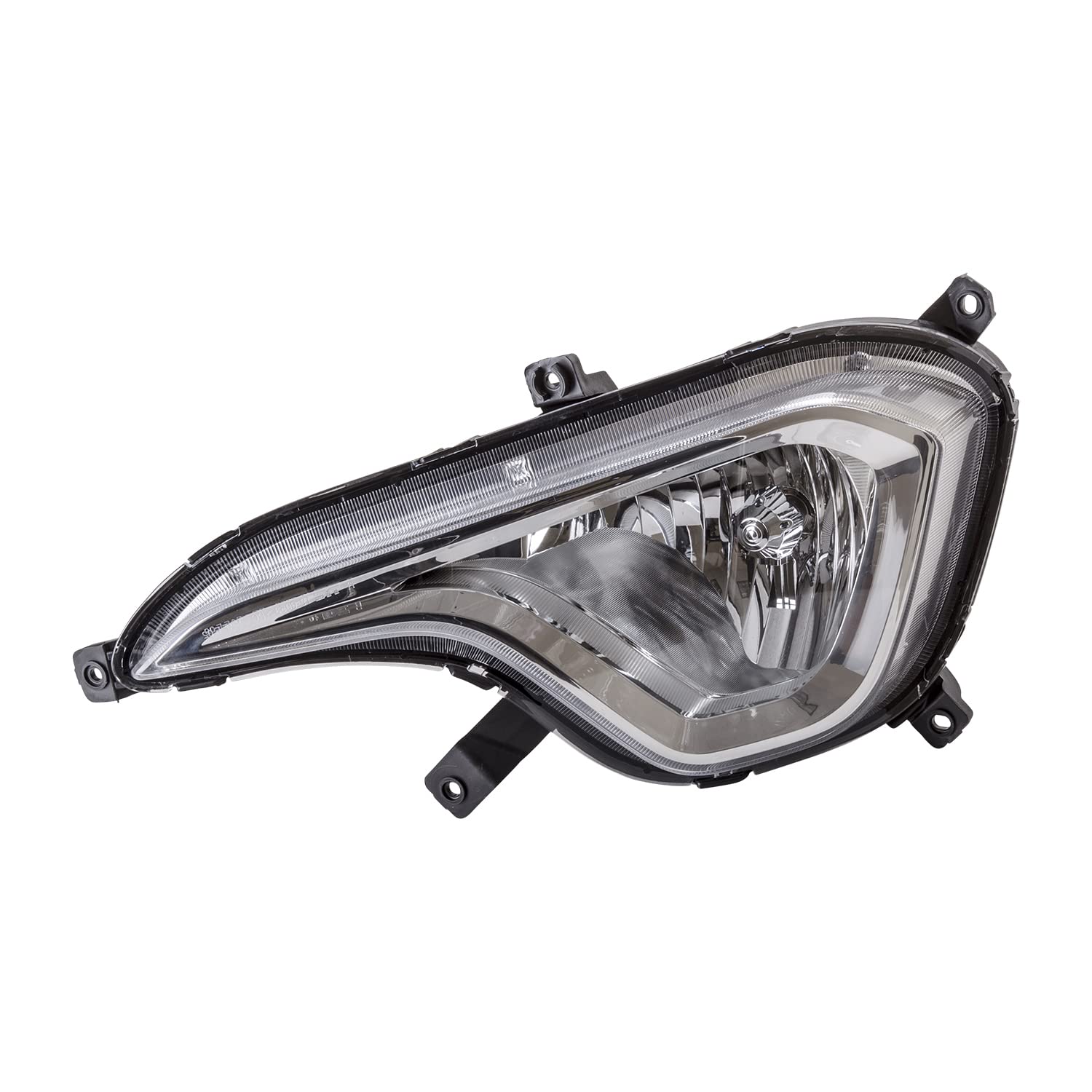 Left TYC Fog Light Assembly Compatible with 2013-2016 Hyundai Santa Fe