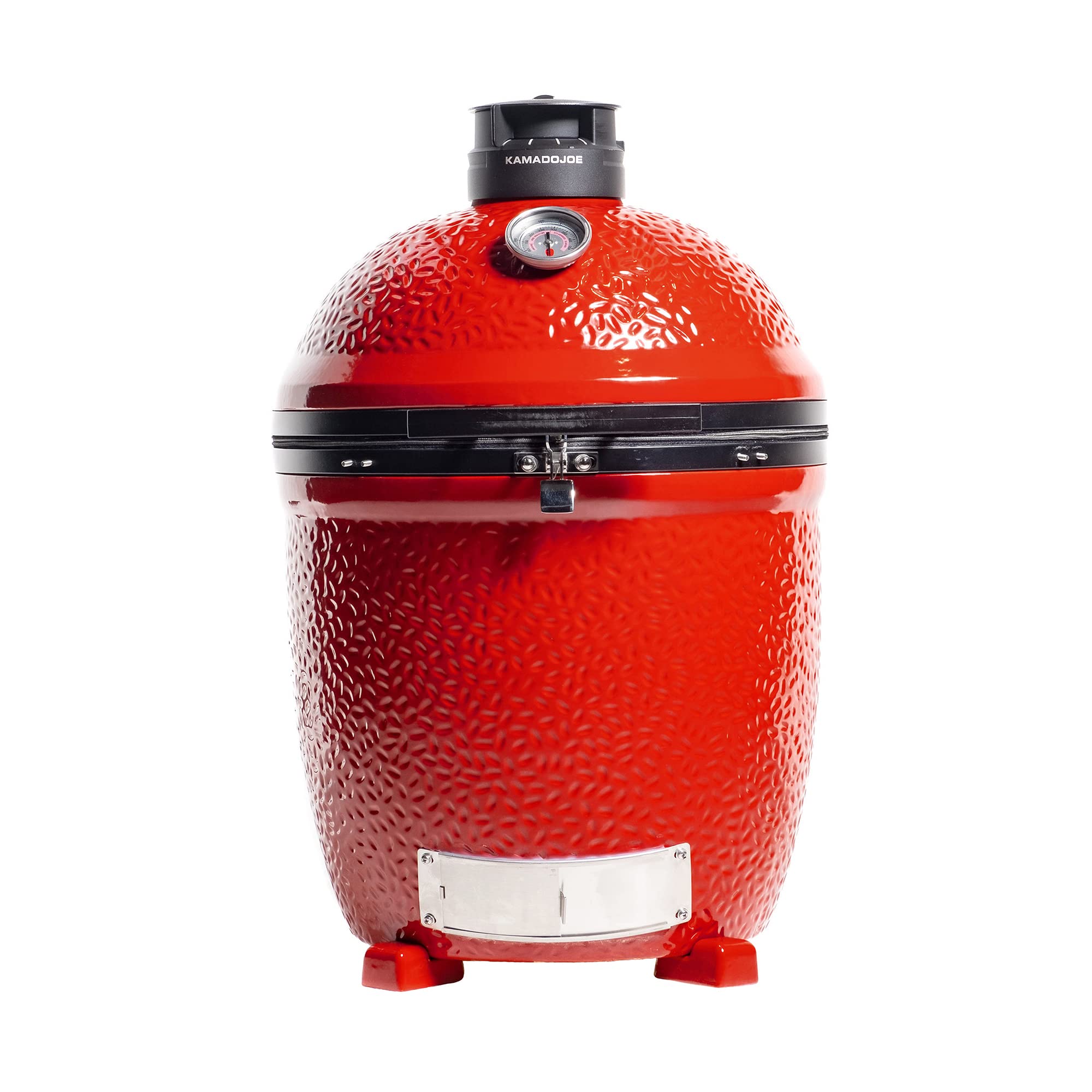 Kamado Joe® Classic Joe™ III 18-inch Charcoal Grill Standalone in Red, Grill Gripper, and Ash Tool