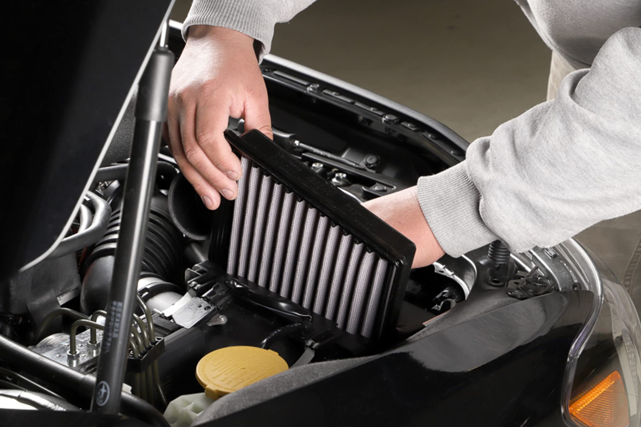 GrimmSpeed Performance Panel Air Filter Dry-Con 060092 Compatible with 93-07 Subaru WRX/STI