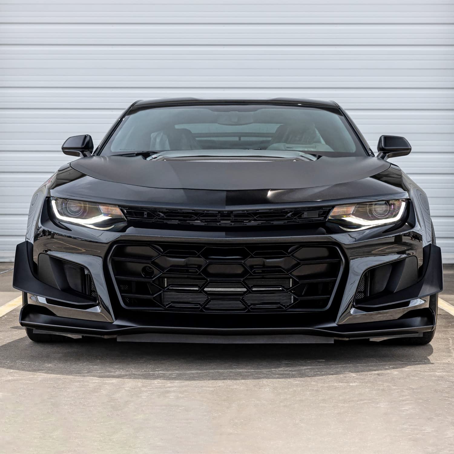 Front Upper Grille Spec-D Tuning Compatible with 2016-2021 Chevy Camaro