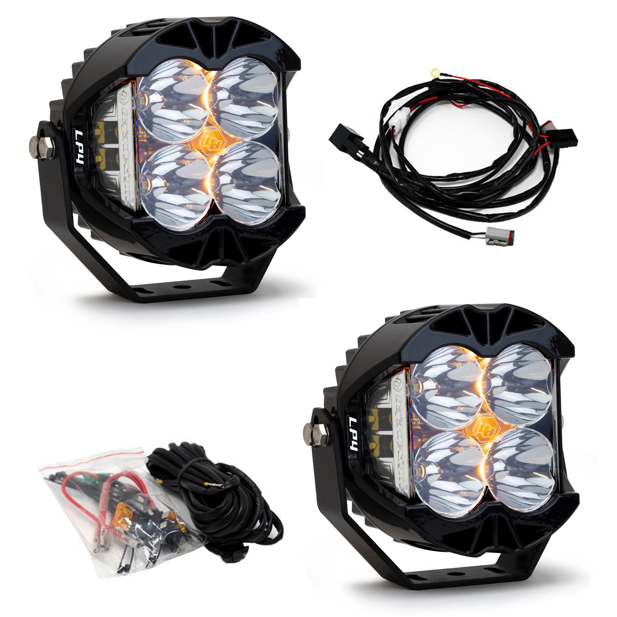 Baja Designs Pre-Runner LP4 LED Bumper Light Kit for Can-Am Maverick R UTV