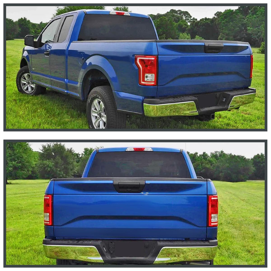 Left Driver Side SPEC-D TUNING Red Factory Style Tail Light Compatible with 2015-2017 Ford F150 F-150 Truck