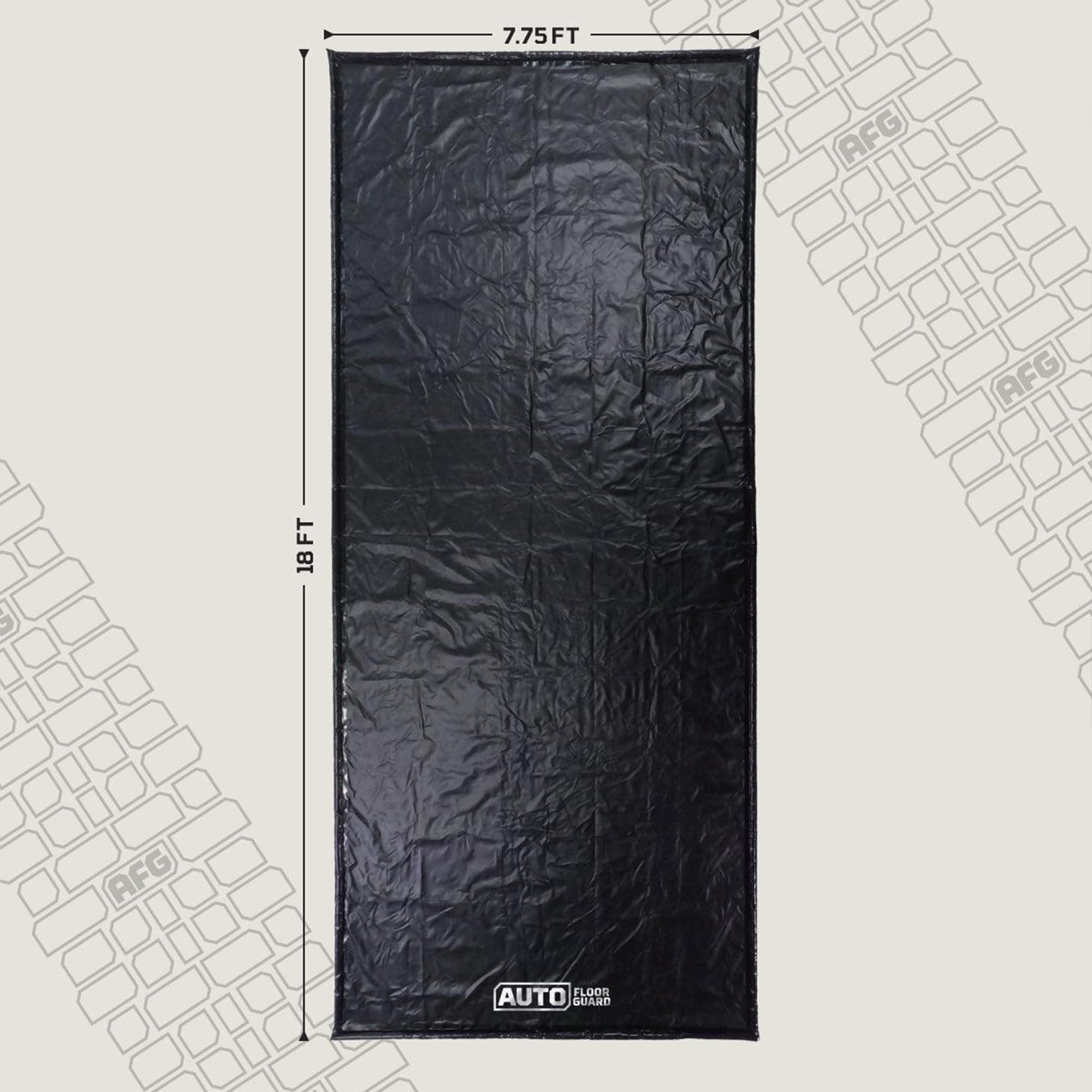 Heavy-Duty AutoFloorGuard Garage Containment Floor Mat for Mid-Size Vehicles, 7'9" x 18"