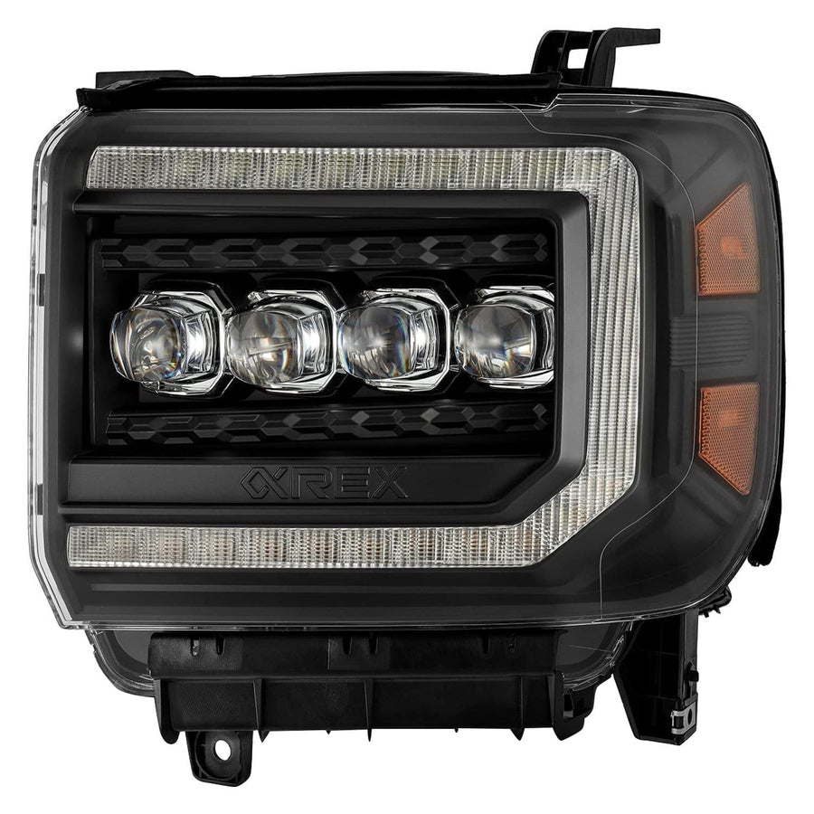 880617 AlphaRex USA Nova Series LED Projector Headlights fits GMC Sierra 1500
