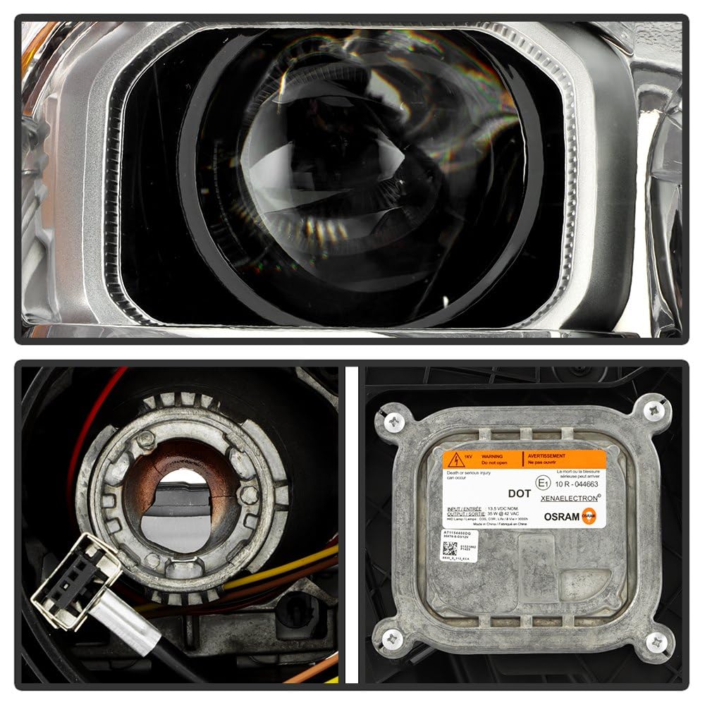 Ford Escape Spyder (POE) 17-19 w/LED DRL HID & Ballast Assembly Projector Headlight - OE Right