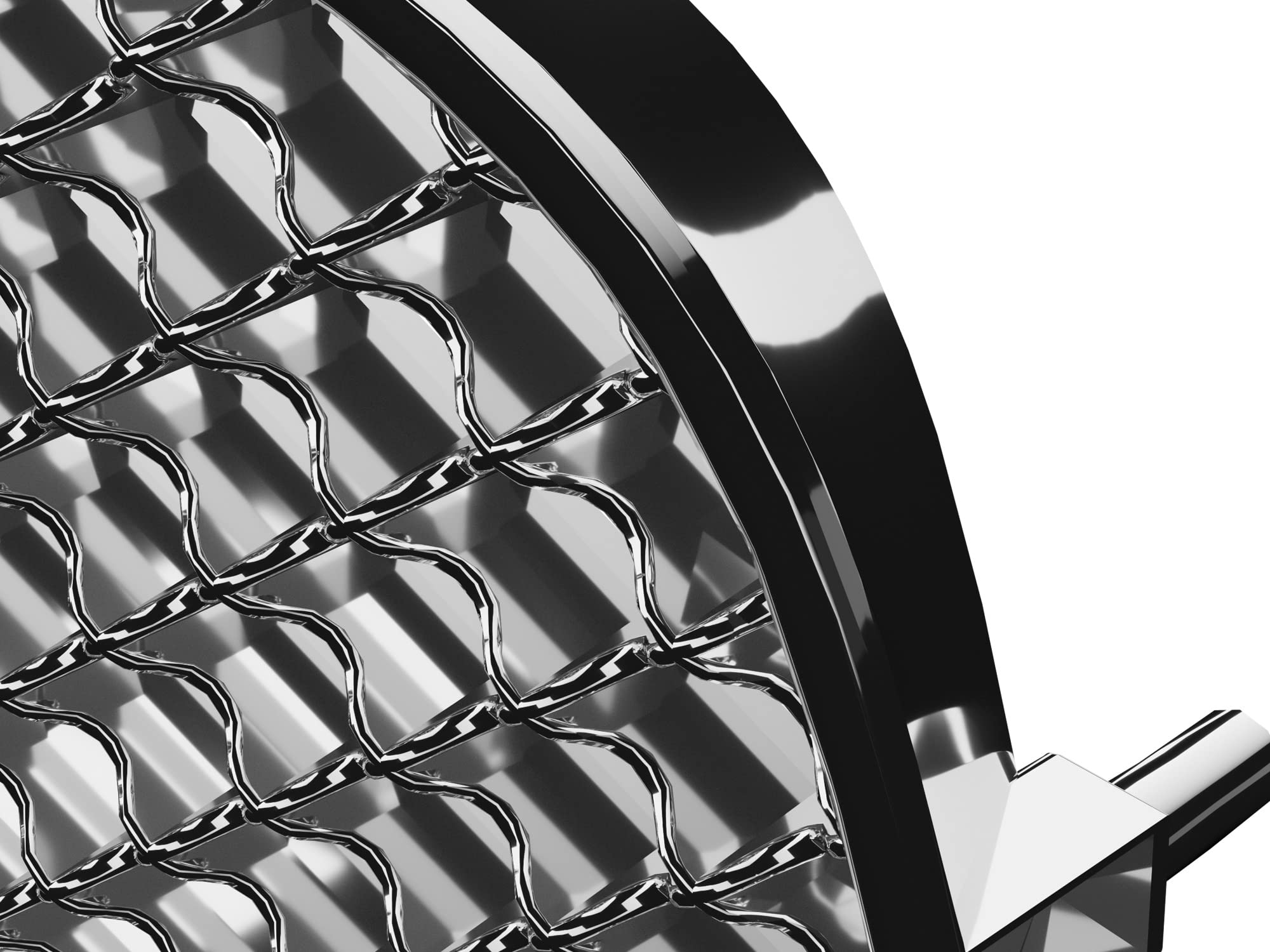 7147669 Armordillo USA Mesh Grille Fits 2005-2010 Dodge Charger-Chrome