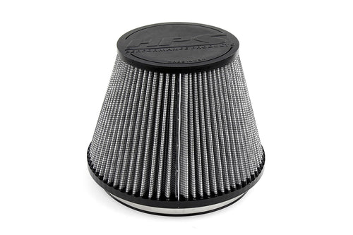 HPS 6" ID Performance Air Filter, 5.38" Element Length, 6" Overall Length, Gray, HPS-4334