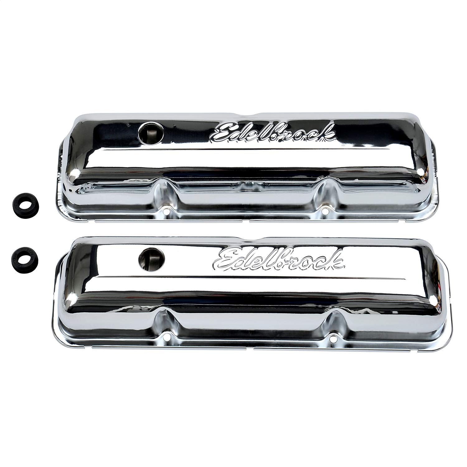 Signature Series Edelbrock Chrome Valve Covers - Set of 2