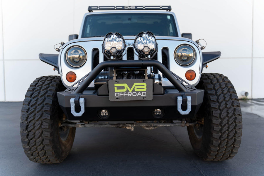 Flip-up Fairlead Mounted License Plate Bracket | Universal Design Compatible with Flat Standard Fairlead Mounts | Flips Up & Out of The Way to Provide Access to The Winch Rope