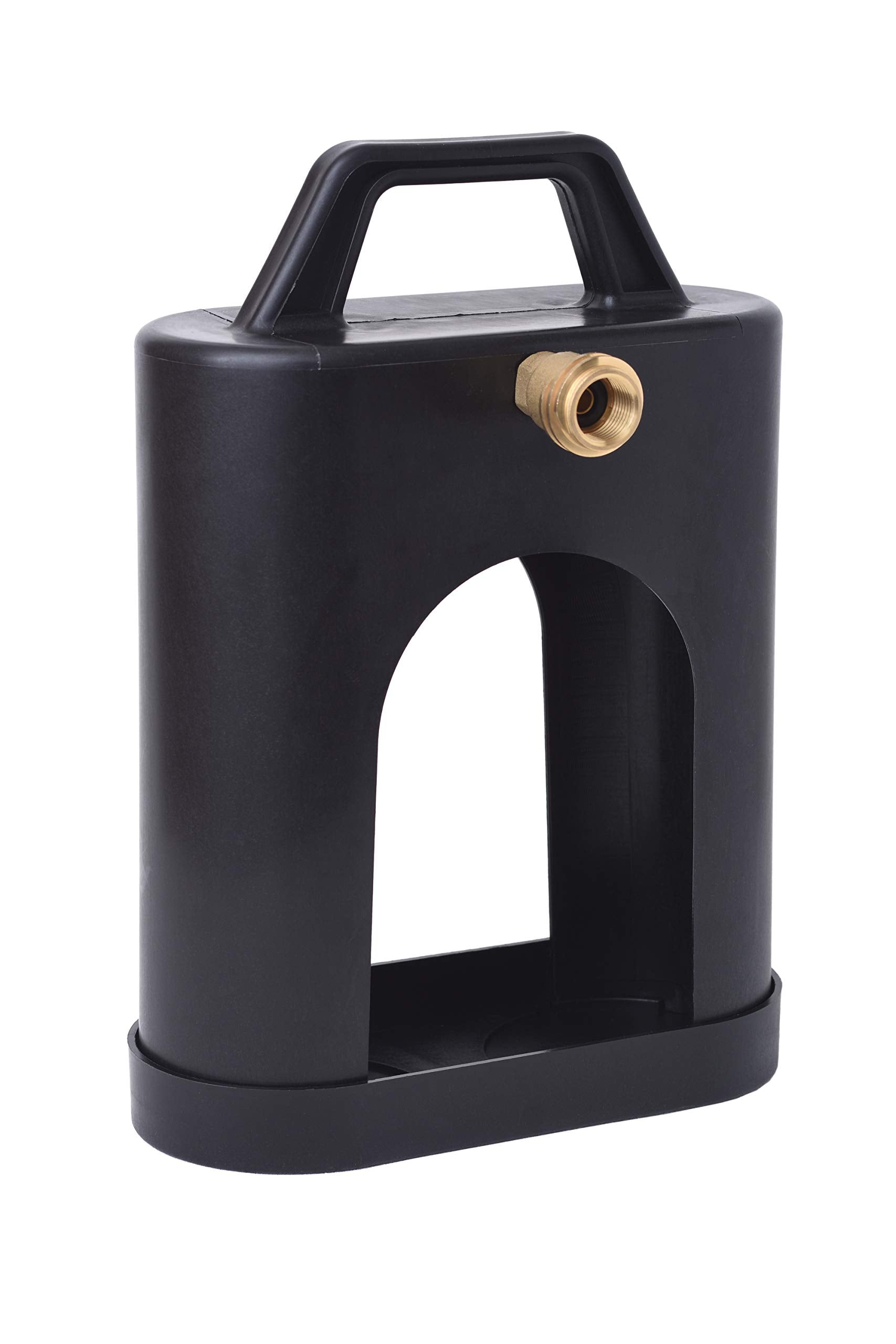 Flame King ProBoost YSN1LBPB Dual 1LB Propane Tank Carrier QCC Outlet, Black