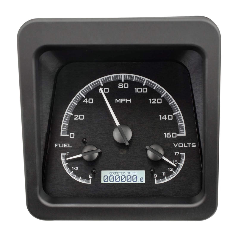 Dakota Digital VHX-69C-CAM-K-W 69 Chevy Camaro Instruments Analog Dash Gauges Black Alloy White