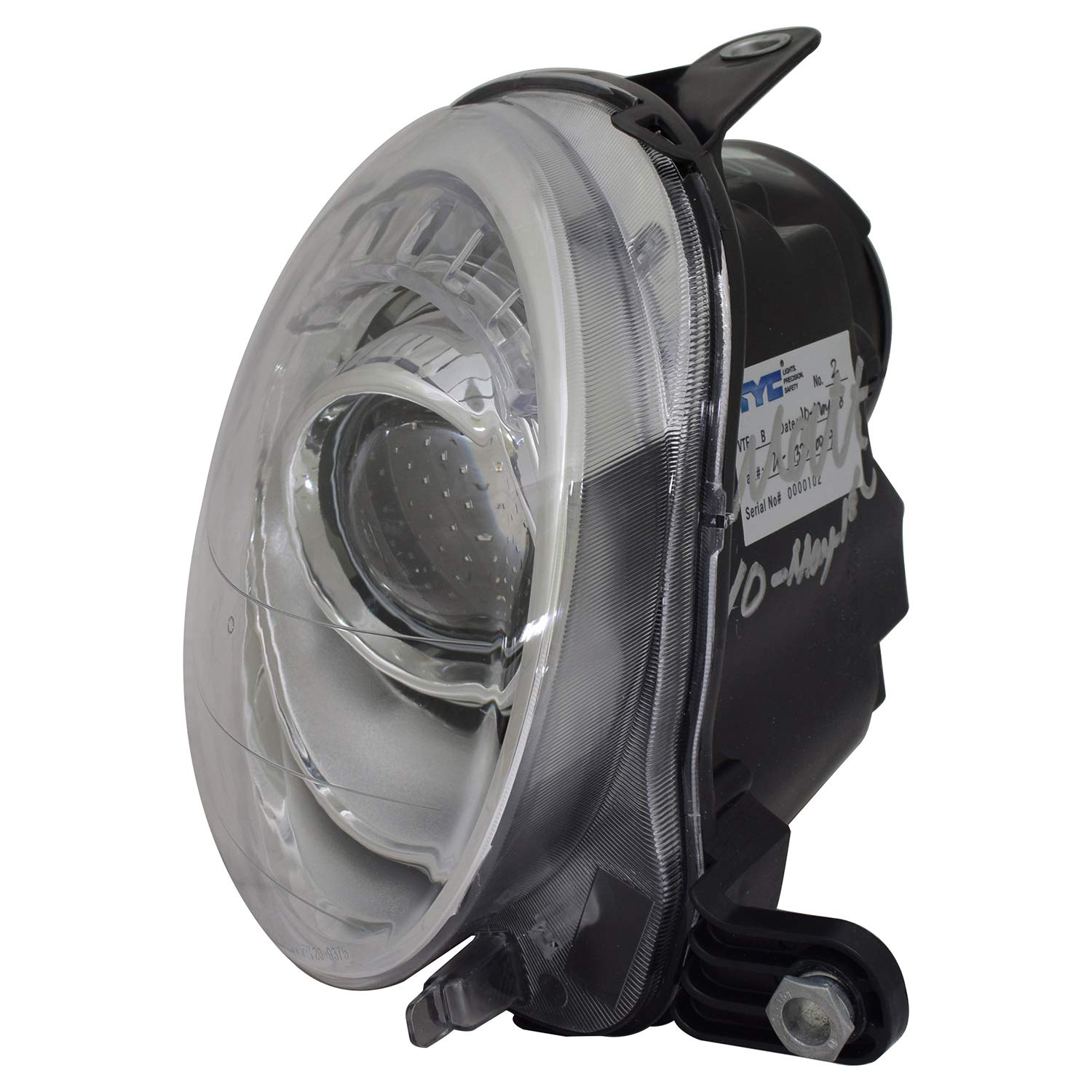 Right TYC Headlight Assembly Compatible with 2012-2019 Fiat 500