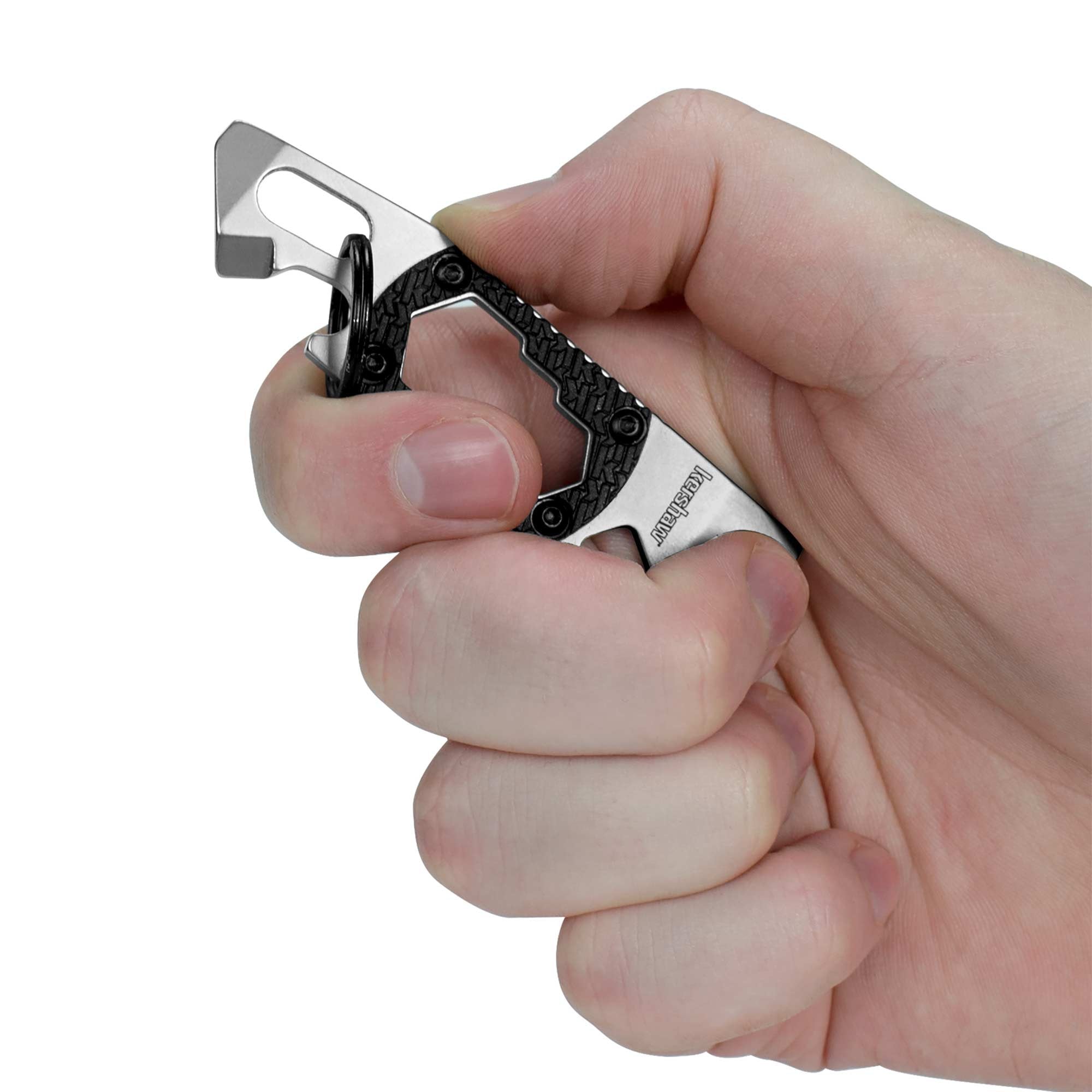 Kershaw Compact Keychain Pry Tool PT-2 (8810X); Features Bottle Opener, Two Screwdriver Tips, Pry Bar, Wire Scraper, Three Hex Drives; Made of 8Cr13MoV Stainless Steel; 0.8 OZ, 3.75 In. Overall Length