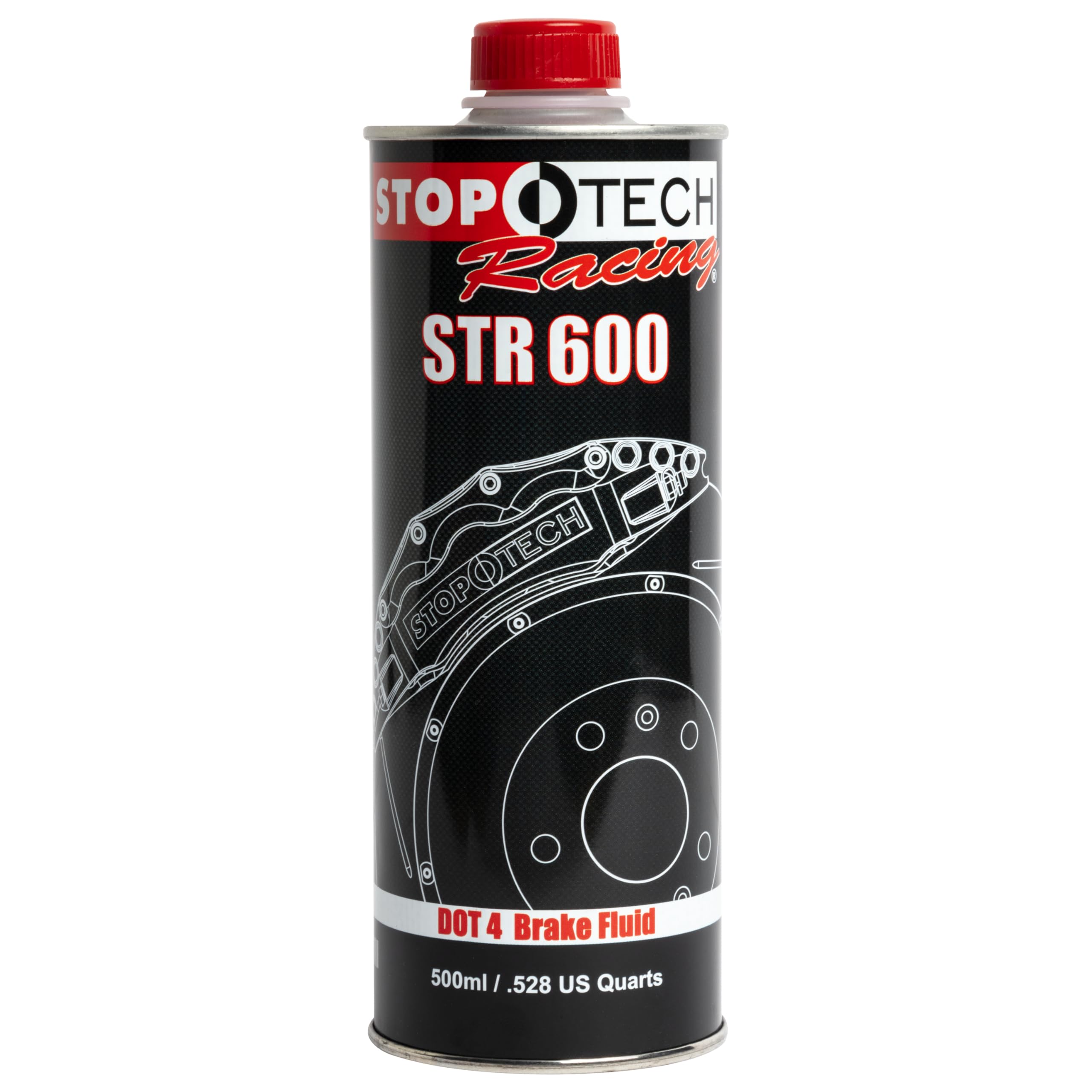StopTech High Performance STR-600 Brake Fluid, Street Applications, Dry Boiling Point 594F/312C (501.00001)