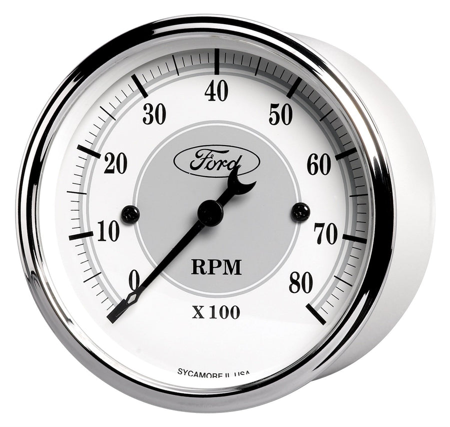 3-1/8" Auto Meter 880088 8000 RPM Incandescent Flood Lit Tachometer Gauge for Ford