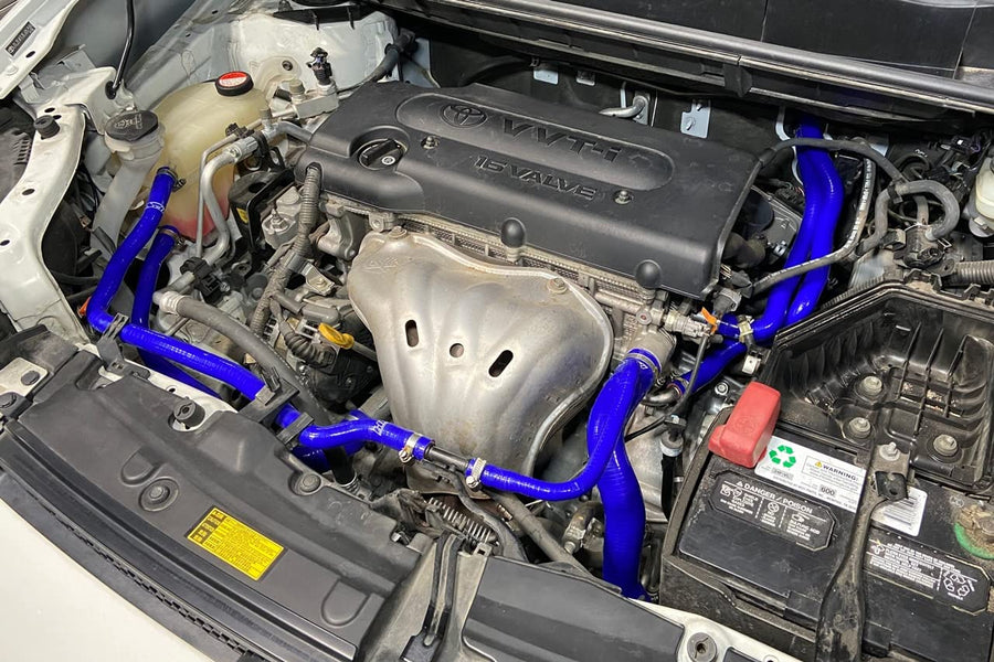 HPS Performance Silicone Blue Radiator, Heater, And Expansion Tank Coolant Hoses Compatible for 2008-2015 Scion xB 2.4L, 57-2149-BLUE