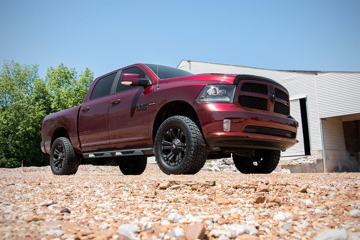 3" Rough Country Suspension Lift Kit with N3 Struts & N3 Rear Shocks for Ram 1500 4WD (2012-2018) - Silver Upper Control Arms