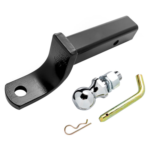 Eaz-Lift Camco Heavy Duty Ball Mount Kit - Attaches to 2" Hitch Receiver to Create Ball Mount Location|9" Length ,4" Drop, 2 ¾" Rise,2" Ball|6,000 lb. Tow Rating |Durable Powder Coated Steel - (48276)