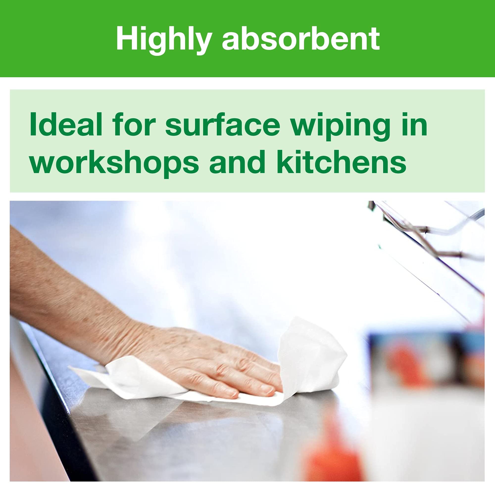 Tork White Centerfeed Paper Wiper M2, High Absorbency, 6 x 1000 Sheets, 120133