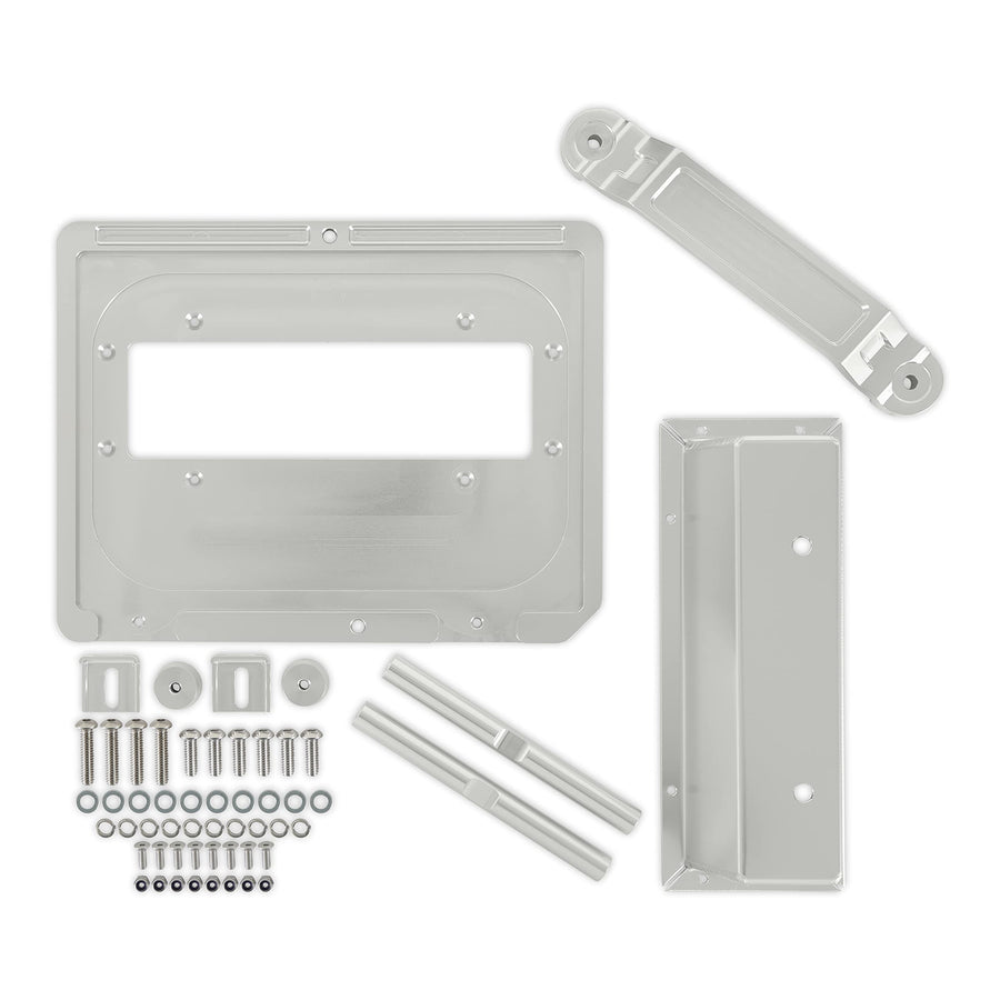 Billet Aluminum Battery Tray Kit Scott Drake E7ZZ-10732-BL