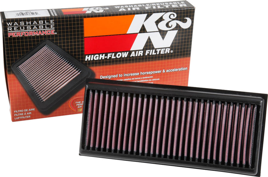 K&N Original High-Flow Lifetime Engine Air Filter: Increase Power & Acceleration, Washable, Premium: Compatible with 2014-2022 Mercedes Benz: C63 AMG, G500, GLC63 AMG, S63, 33-3072