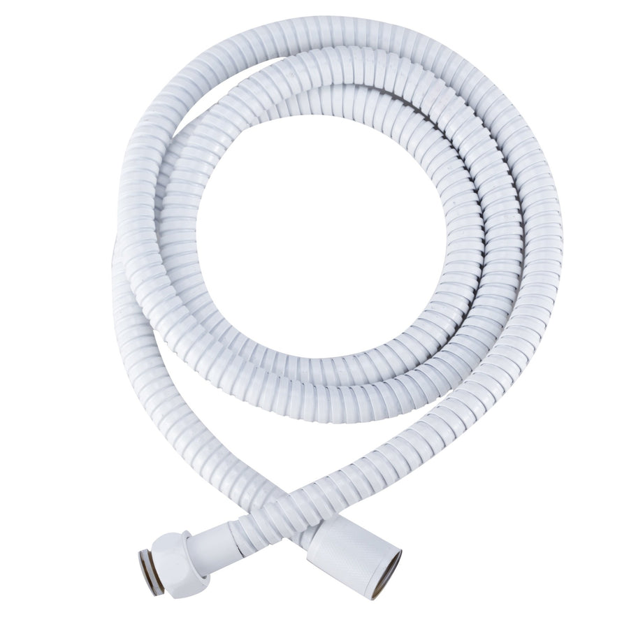 Dura Faucet RV DF-SA200-WT 60 inch Flexible Stainless Steel Handheld Shower Head Hose (White)