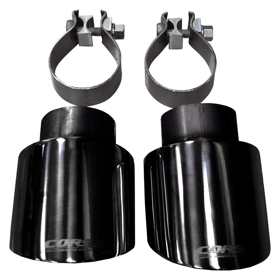 Exhaust Tip Kit Corsa 14497BLK (Only VW Golf R MK6 2.0L Turbo)